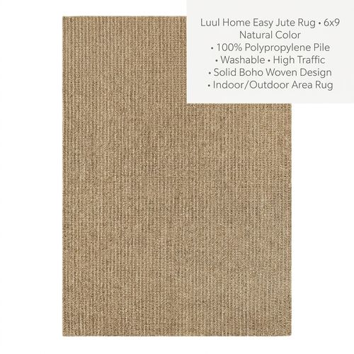 Luul Home Easy Jute Rug 6x9 in natural color